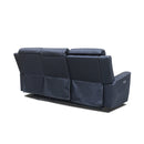 The Stratton Three Seater Dual-Electric Recliner Lounge - Jet available to purchase from Warehouse Furniture Clearance at our next sale event.