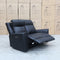 The Stratton Two Seat Dual-Electric Recliner Theatre - Black Leather available to purchase from Warehouse Furniture Clearance at our next sale event.