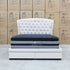The Grace Queen Fabric Storage Bed - Oat White