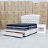 The Grace Queen Fabric Storage Bed - Oat White