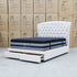 The Grace Queen Fabric Storage Bed - Oat White