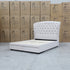 The Grace Queen Fabric Storage Bed - Oat White
