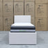 The York King Single Fabric Trundle Bed - Oat White (Reversible Trundle)