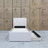 The York King Single Fabric Trundle Bed - Oat White (Reversible Trundle)