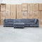 The Nobu Modular Corner Lounge with Ottoman - Share Charcoal available to purchase from Warehouse Furniture Clearance at our next sale event.