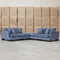 The Barossa Deep Seat Modular Corner Lounge - Licorice available to purchase from Warehouse Furniture Clearance at our next sale event.