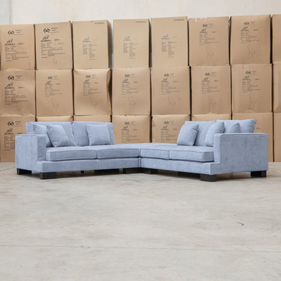The Barossa Deep Seat Modular Corner Lounge - Smoke available to purchase from Warehouse Furniture Clearance at our next sale event.