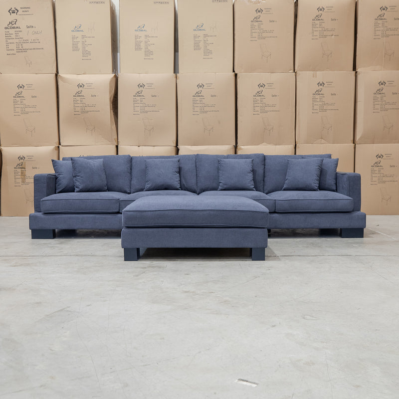 The Barossa Deep Seat Modular Corner Lounge - Charcoal available to purchase from Warehouse Furniture Clearance at our next sale event.