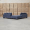 The Barossa Deep Seat Modular Corner Lounge - Charcoal available to purchase from Warehouse Furniture Clearance at our next sale event.