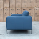 The Austin 3 & 2 Seater Leather Sofa Set - Blue available to purchase from Warehouse Furniture Clearance at our next sale event.