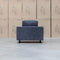 Luka Feather & Foam Fabric Armchair - Licorice