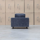 The Luka Feather & Foam Fabric Armchair - Licorice available to purchase from Warehouse Furniture Clearance at our next sale event.