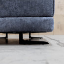 Luka Feather & Foam Fabric Armchair - Licorice