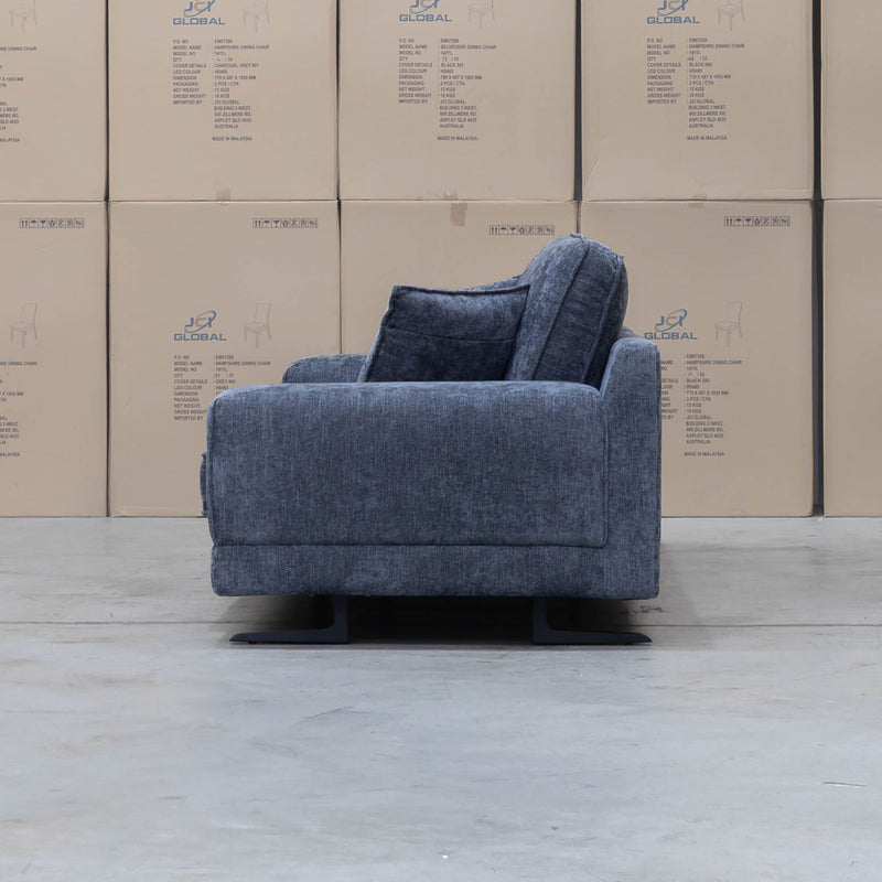 Luka Feather & Foam Three Seat Sofa - Licorice