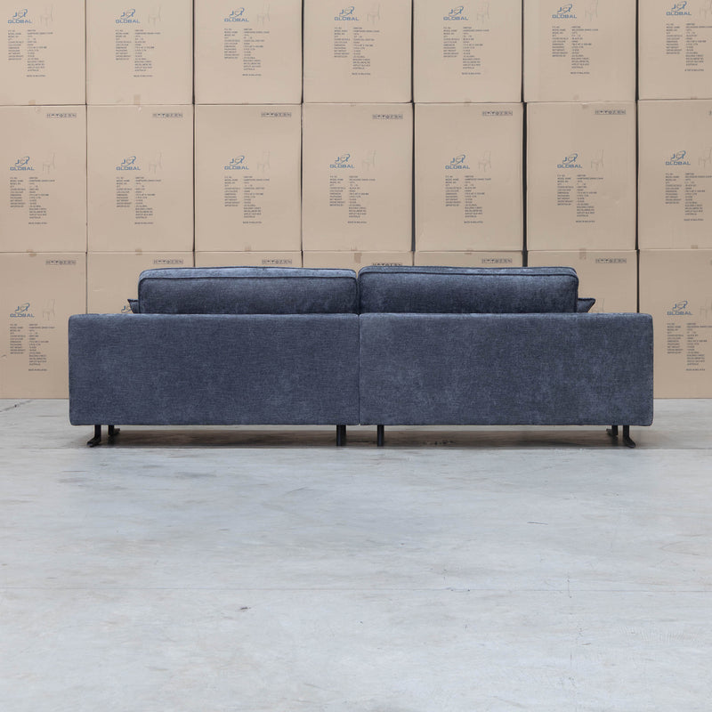 Luka Feather & Foam Three Seat Sofa - Licorice