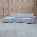 The Layne LHF Chaise Lounge - Silver available to purchase from Warehouse Furniture Clearance at our next sale event.