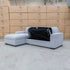 The Oakland Sofa Bed with LHF Storage Chaise - Silver