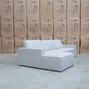 The Layne LHF Chaise Lounge - Oat White available to purchase from Warehouse Furniture Clearance at our next sale event.