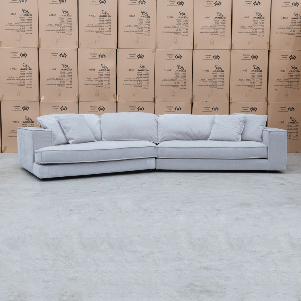 The Tessa Deep Seated Feather & Foam Sofa LHF Angle Chaise - Fifty Shades available to purchase from Warehouse Furniture Clearance at our next sale event.