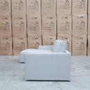 The Layne LHF Chaise Lounge - Oat White available to purchase from Warehouse Furniture Clearance at our next sale event.