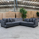 The Lincoln Modular Deep Seat Lounge - Lux Miss Storm - Available After 15th November available to purchase from Warehouse Furniture Clearance at our next sale event.