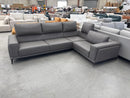 The COR-A0476 Corner Lounge Suite - Elephant Grey - Floor Stock available to purchase from Warehouse Furniture Clearance at our next sale event.
