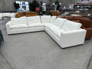 The HTL-12327-A Modular Corner Suite - Snow White - Floor Stock available to purchase from Warehouse Furniture Clearance at our next sale event.