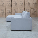 The Layne LHF Chaise Lounge - Silver available to purchase from Warehouse Furniture Clearance at our next sale event.