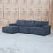 The Layne LHF Chaise Lounge - Charcoal available to purchase from Warehouse Furniture Clearance at our next sale event.