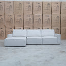 The Layne LHF Chaise Lounge - Oat White available to purchase from Warehouse Furniture Clearance at our next sale event.