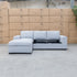The Oakland Sofa Bed with LHF Storage Chaise - Silver