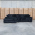 The Kalena Oversized Plush Feather & Foam LHF Chaise Lounge - Black