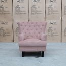 The Charlotte Accent Chair - Blush available to purchase from Warehouse Furniture Clearance at our next sale event.