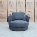 The Cooper XL Swivel Chair - Charcoal available to purchase from Warehouse Furniture Clearance at our next sale event.