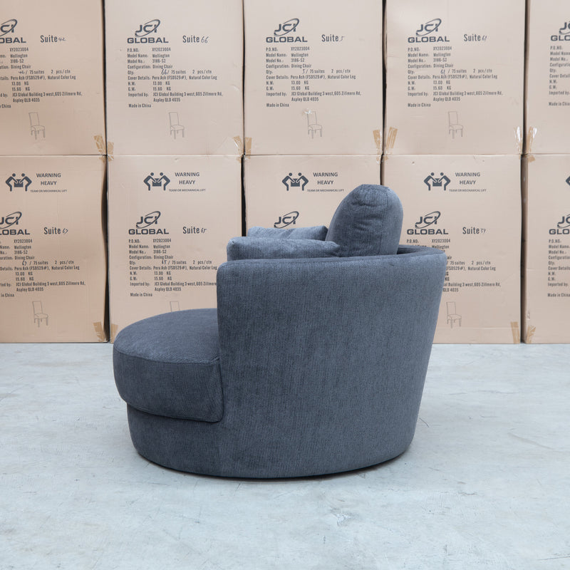 The Cooper XL Swivel Chair - Charcoal available to purchase from Warehouse Furniture Clearance at our next sale event.