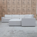 The Layne Modular Corner Lounge with Ottoman - Oat available to purchase from Warehouse Furniture Clearance at our next sale event.