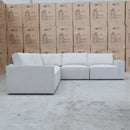 The Layne Modular Corner Lounge with Ottoman - Oat available to purchase from Warehouse Furniture Clearance at our next sale event.