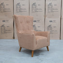 The Lily Accent Chair - Burnt available to purchase from Warehouse Furniture Clearance at our next sale event.