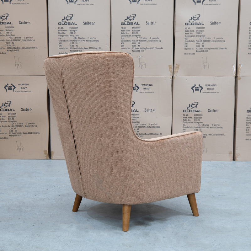 The Lily Accent Chair - Burnt available to purchase from Warehouse Furniture Clearance at our next sale event.