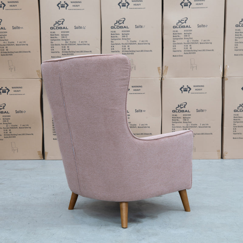 The Lily Accent Chair - Share Blush available to purchase from Warehouse Furniture Clearance at our next sale event.