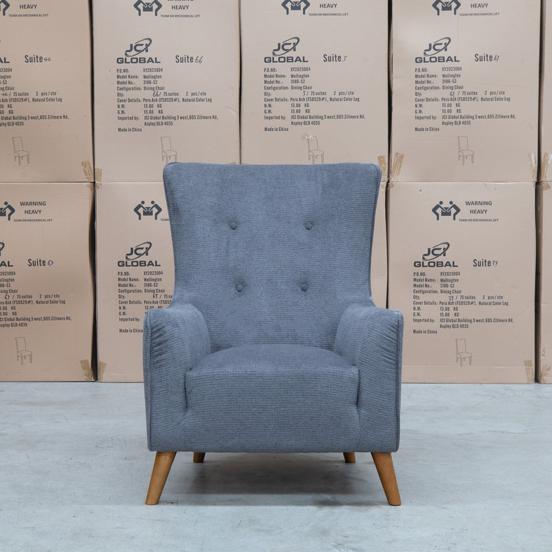 The Lily Accent Chair - Share Charcoal available to purchase from Warehouse Furniture Clearance at our next sale event.