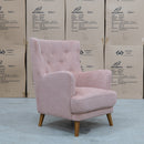 The Zoe Accent Chair - Share Blush available to purchase from Warehouse Furniture Clearance at our next sale event.