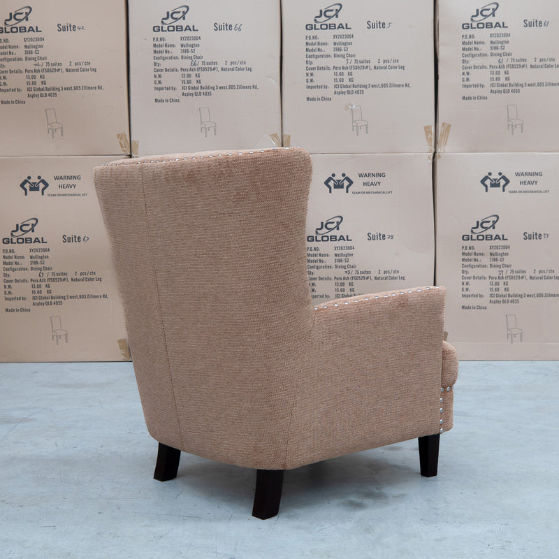 The Charlotte Accent Chair - Burnt available to purchase from Warehouse Furniture Clearance at our next sale event.