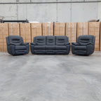 The Airlie Electric Swivel Glider Recliner - Jet available to purchase from Warehouse Furniture Clearance at our next sale event.