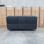 The Airlie Three Seat Electric Recliner Lounge - Jet available to purchase from Warehouse Furniture Clearance at our next sale event.