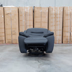 The Airlie Electric Swivel Glider Recliner - Jet available to purchase from Warehouse Furniture Clearance at our next sale event.