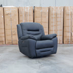 The Airlie Electric Swivel Glider Recliner - Jet available to purchase from Warehouse Furniture Clearance at our next sale event.