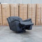 The Airlie Electric Swivel Glider Recliner - Jet available to purchase from Warehouse Furniture Clearance at our next sale event.