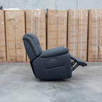 The Airlie Electric Swivel Glider Recliner - Jet available to purchase from Warehouse Furniture Clearance at our next sale event.
