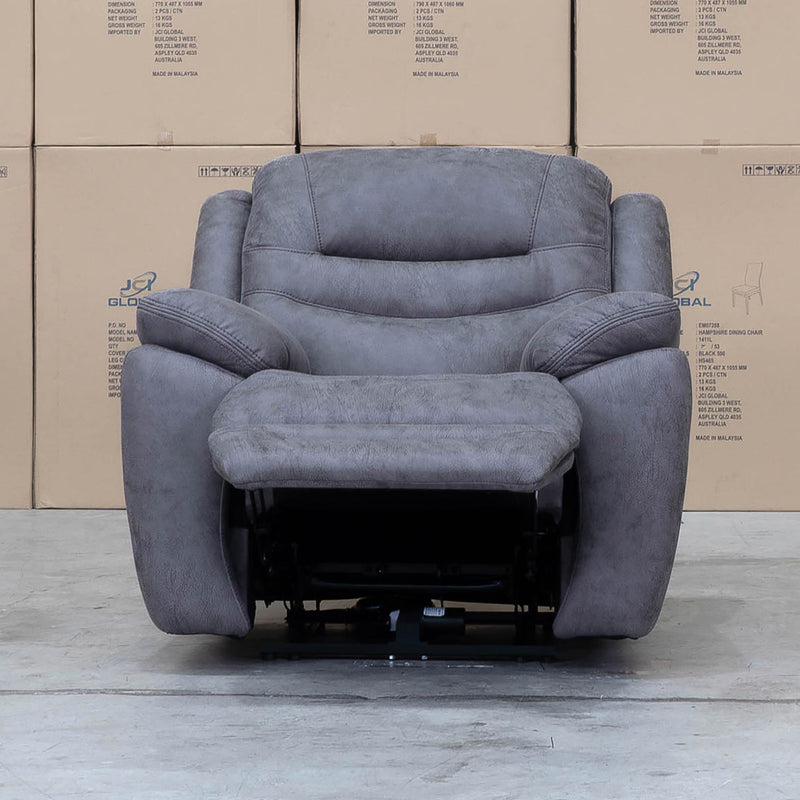 The Airlie Single Electric Recliner - Slate available to purchase from Warehouse Furniture Clearance at our next sale event.